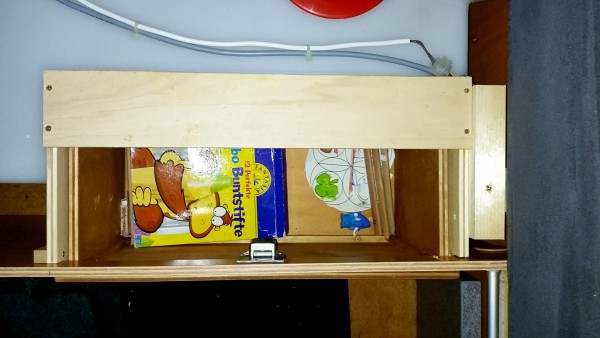 Schublade in der Sitzbank