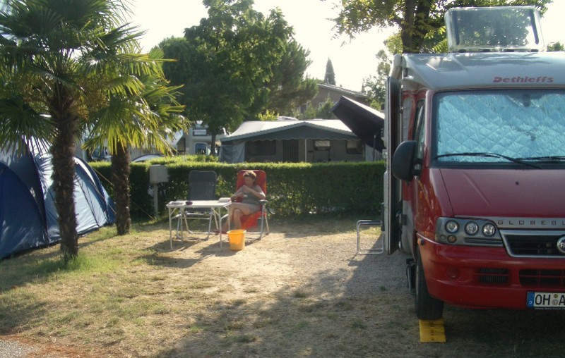 auf dem Campingplatz