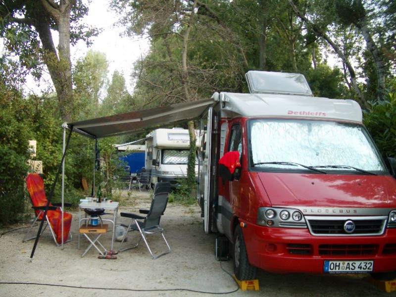 auf dem Campingplatz
