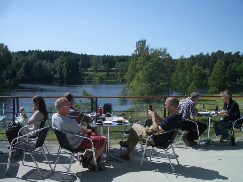 Terrasse des Einkaufszentrum