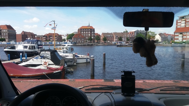 Blick aus dem Womo auf dem SP