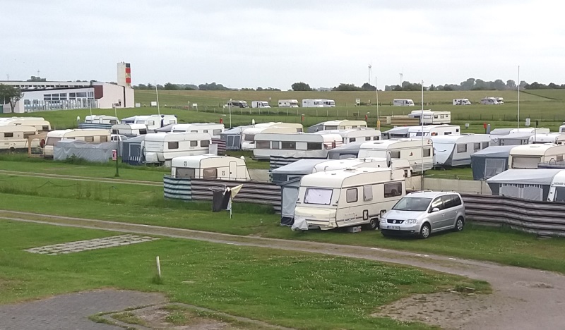 im Hintergrund SP Nordseeblick hinterm CP