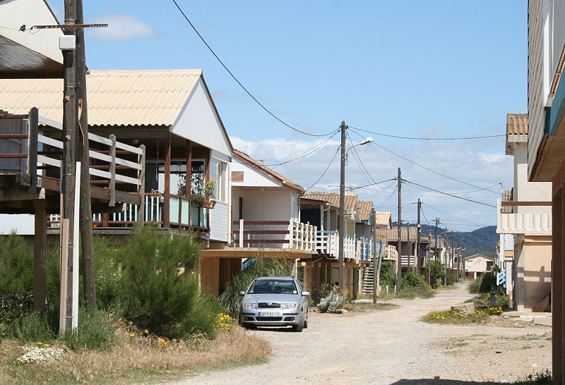 Ferienhaussiedlung auf Stelzen