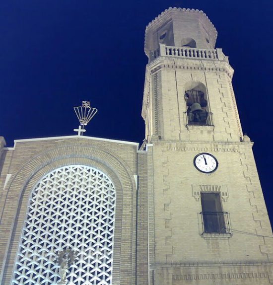 Die Kirche Pilar an Neujahr