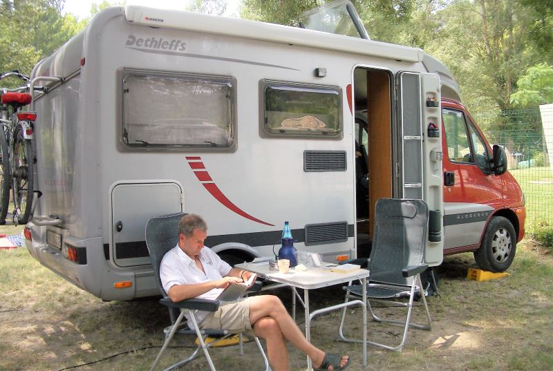 Fontaine-de-Vaucluse auf dem Campingplatz