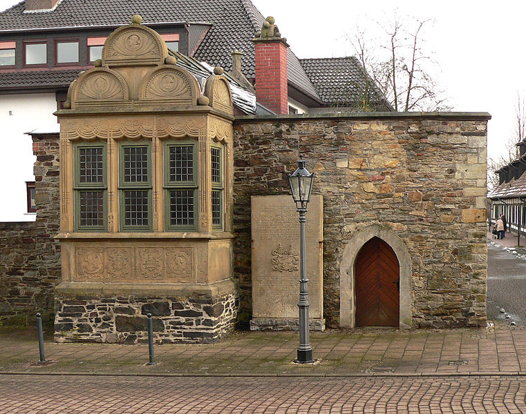 Rinteln Archivhäuschen vor dem Münchhausenhof