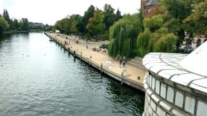 Brandenburg Salzhofufer von der Jahrtausendbrücke aus