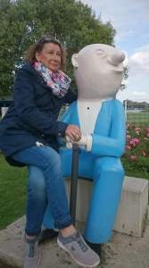 Brandenburg Waldmopsjägerin mit Herrn