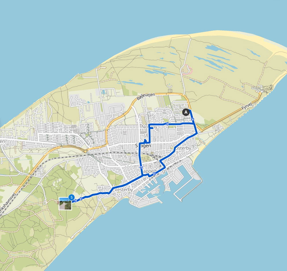 Radtour zur versandeten Kirche