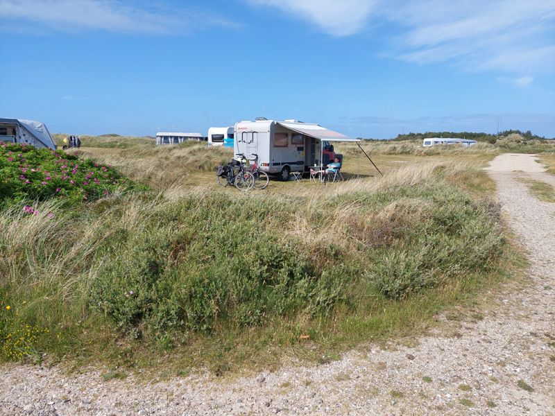 unser Platz in den Dünen