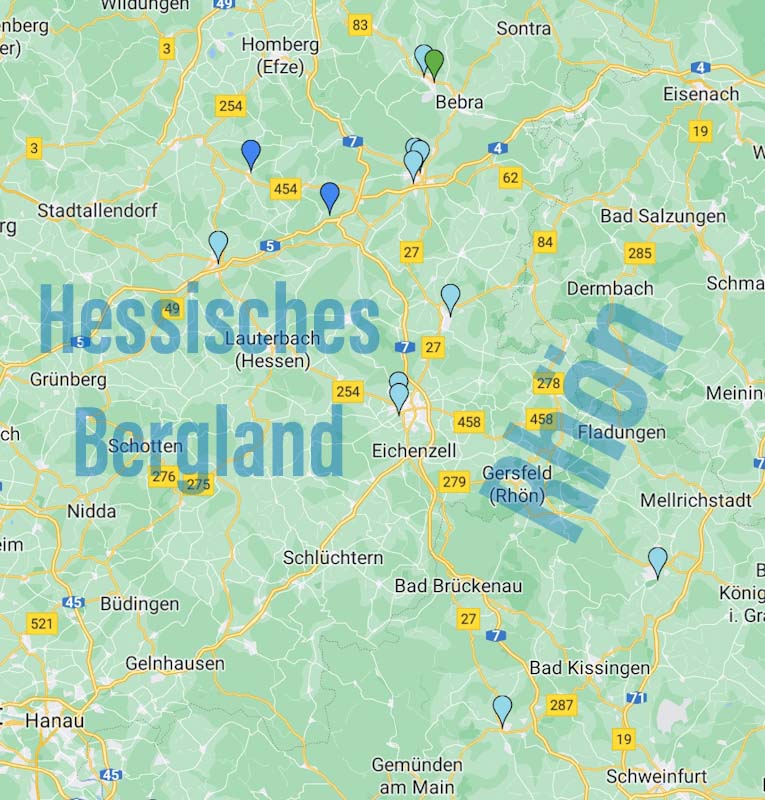 Karte der Stell- und Campingplätze 