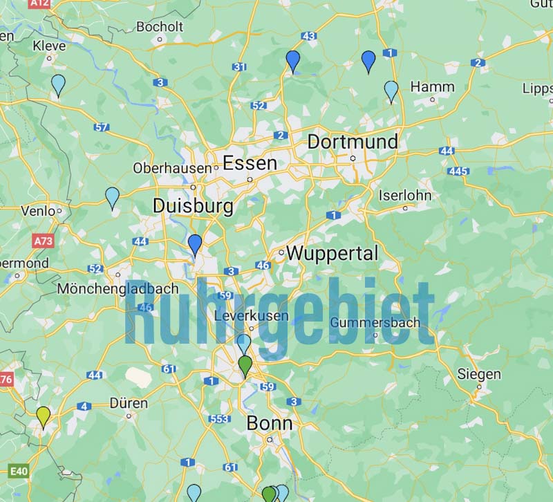 Karte der Stell- und Campingplätze 