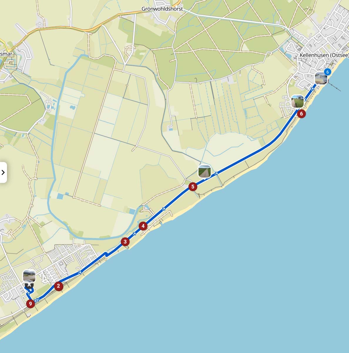 Radtour Lensterstrand Kellenhusen