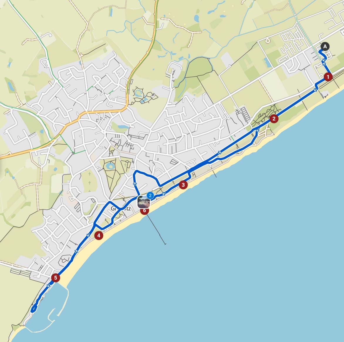 Radtour Lensterstrand Yachthafen Grömitz