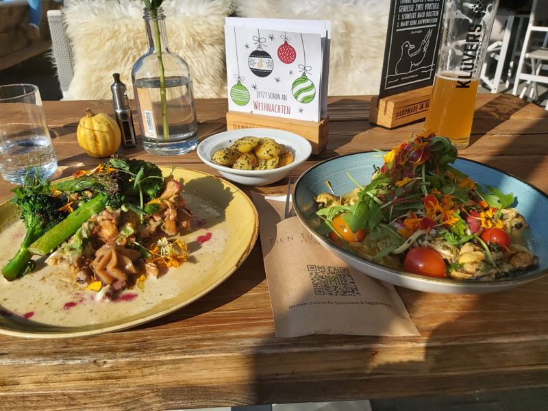 Schnitzel und Muscheln