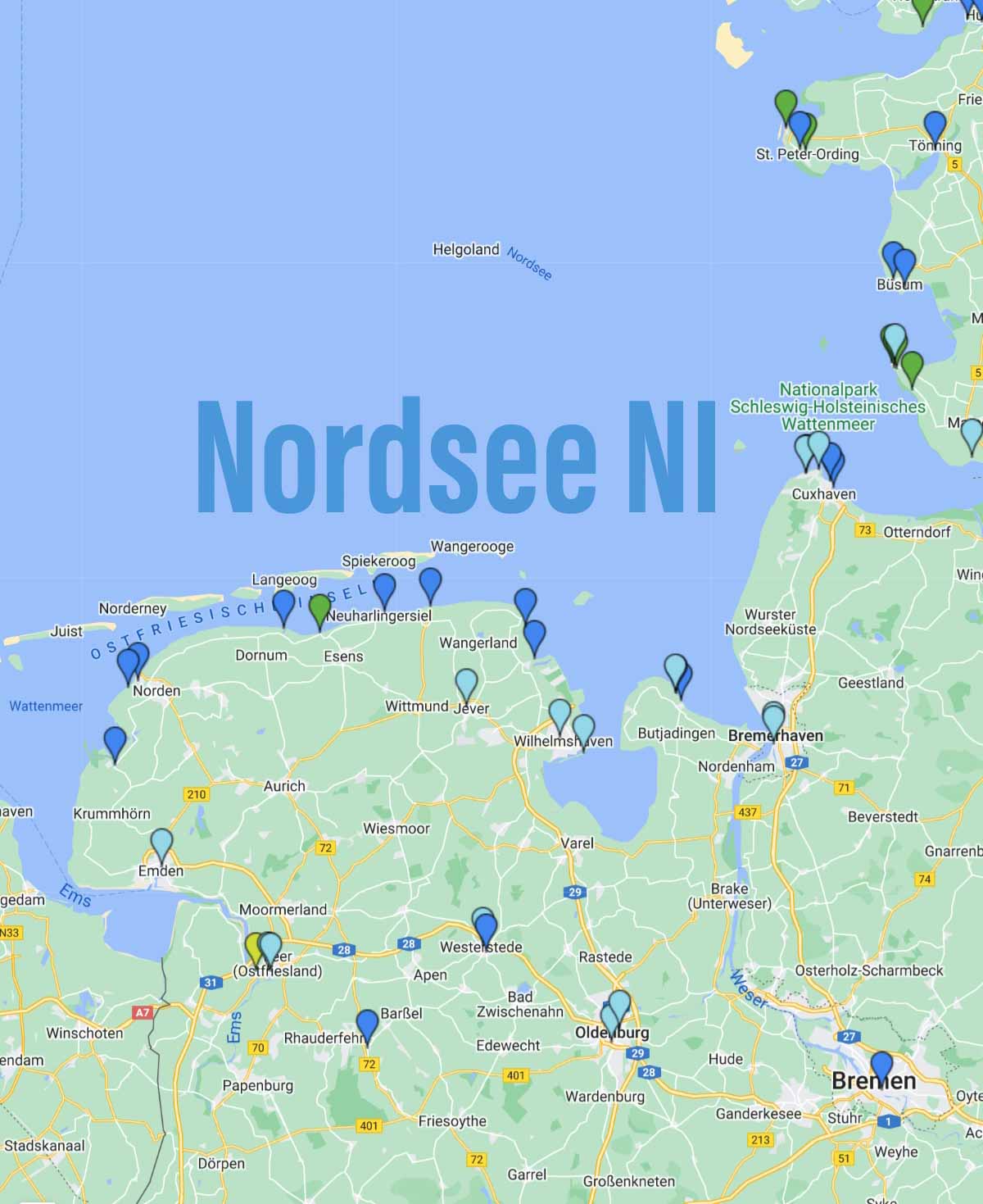 Karte der Stell- und Campingplätze 